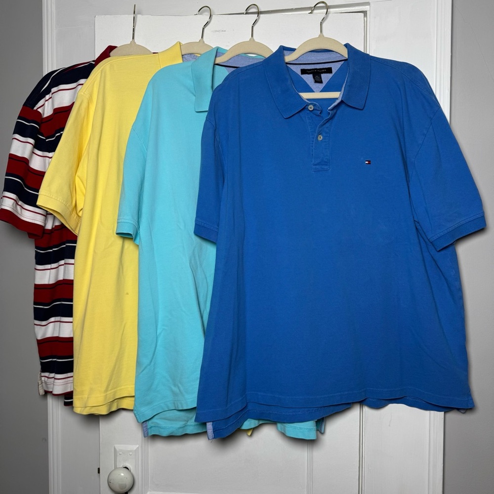 Tommy Hilfiger 100% Cotton Polo Shirts Bundle of Four XXL